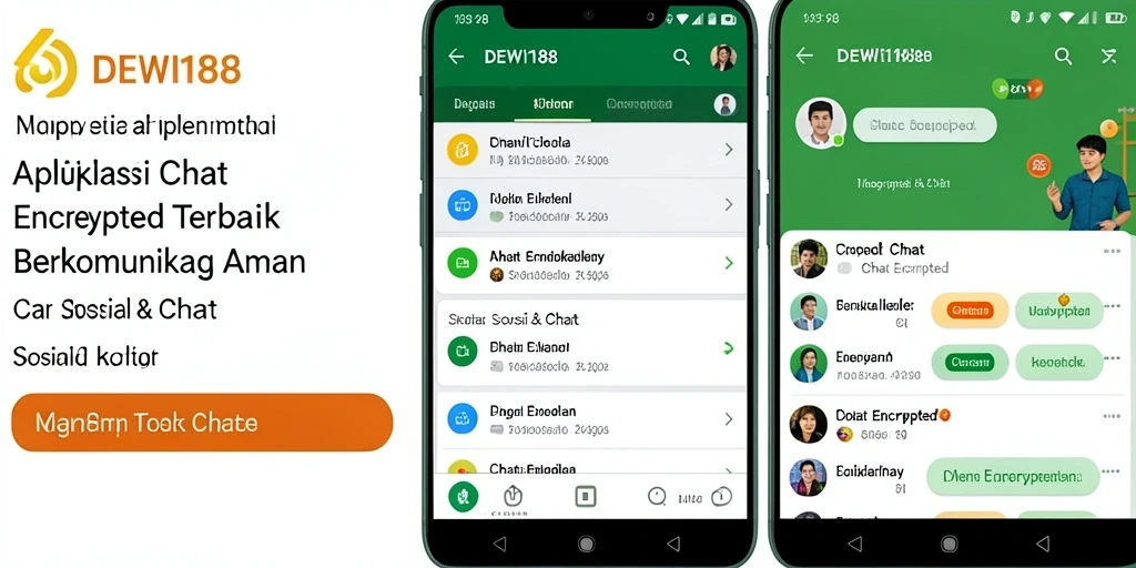Antarmuka DEWI188 menunjukkan fitur keamanan chatting yang canggih.
