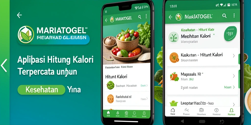Screenshot MARIATOGEL menampilkan antarmuka pencatatan kalori yang mudah digunakan.