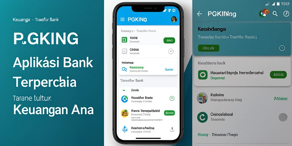 Tampilan antarmuka PGKING untuk transaksi Transfer Bank yang simpel dan nyaman.
