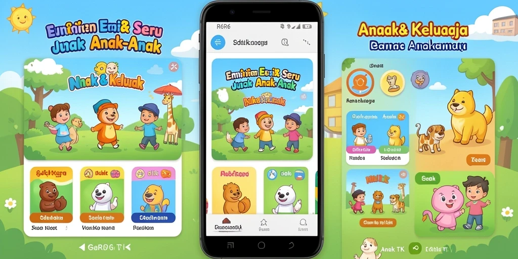 Antarmuka R6R6 yang ramah anak dan menarik.