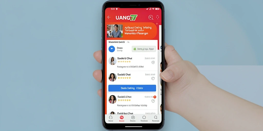 Tampilan antarmuka UANG77 yang user-friendly dan menarik.