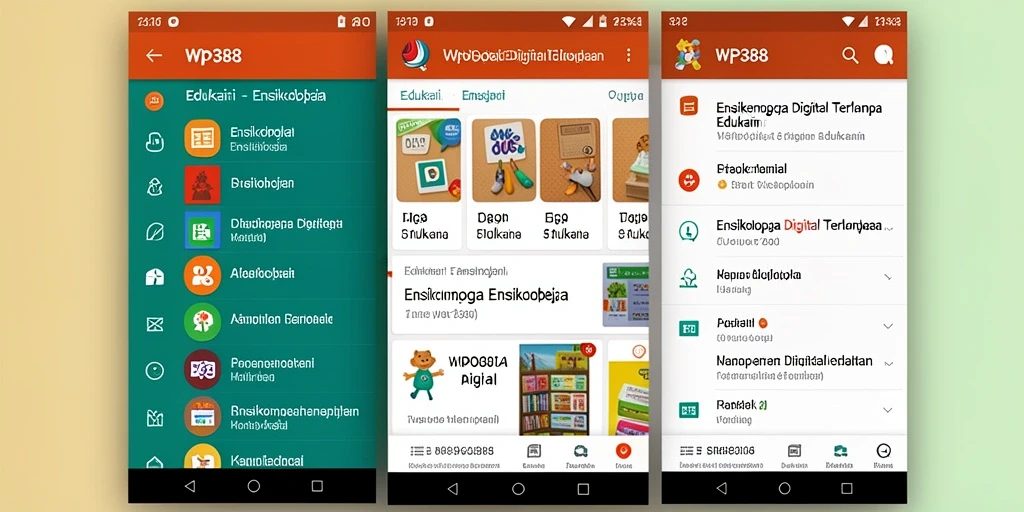 Tampilan antarmuka WP888 yang menarik dan informatif.